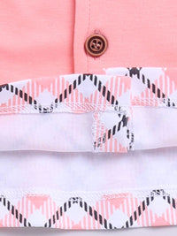 Moms Love Infant Boys Checked Pure Cotton Clothing Set