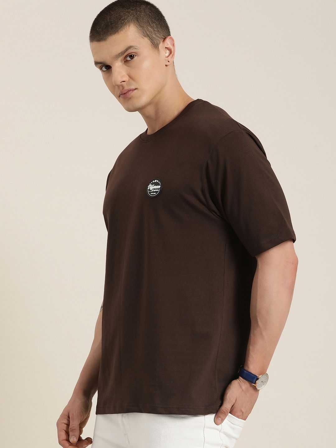Difference of Opinion Men Printed Pure Cotton T-shirt