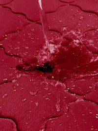 Story@home Red Textured Microfiber Anti Skid 210 GSM Bath Mat