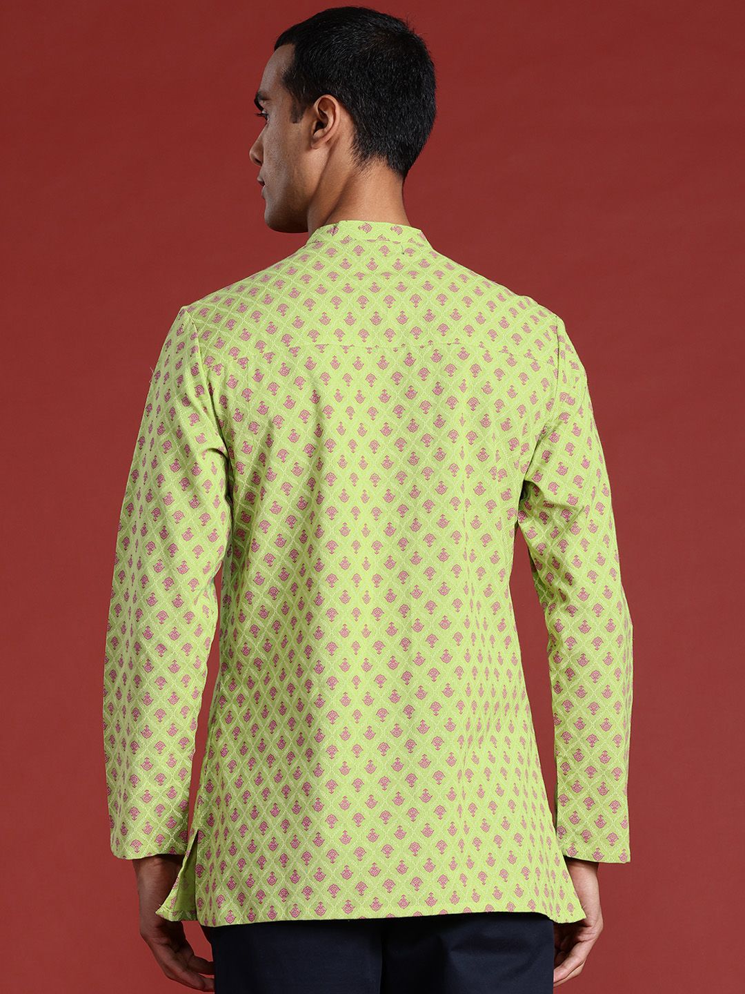 Anouk Basant Bahaar Cotton Linen Printed Straight Kurta