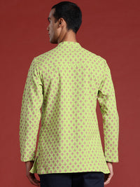 Anouk Basant Bahaar Cotton Linen Printed Straight Kurta