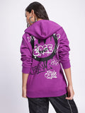 DressBerry Artistic Edge Hooded Longline Sweatshirt