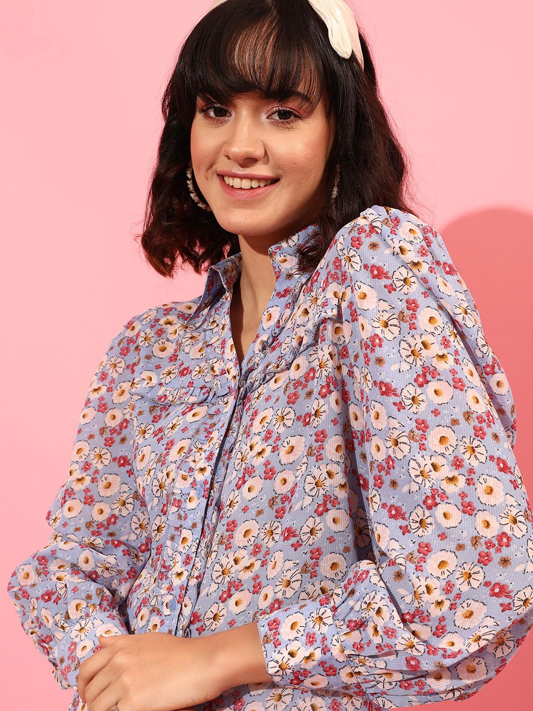 STREET 9 Floral Printed Casual Shirt