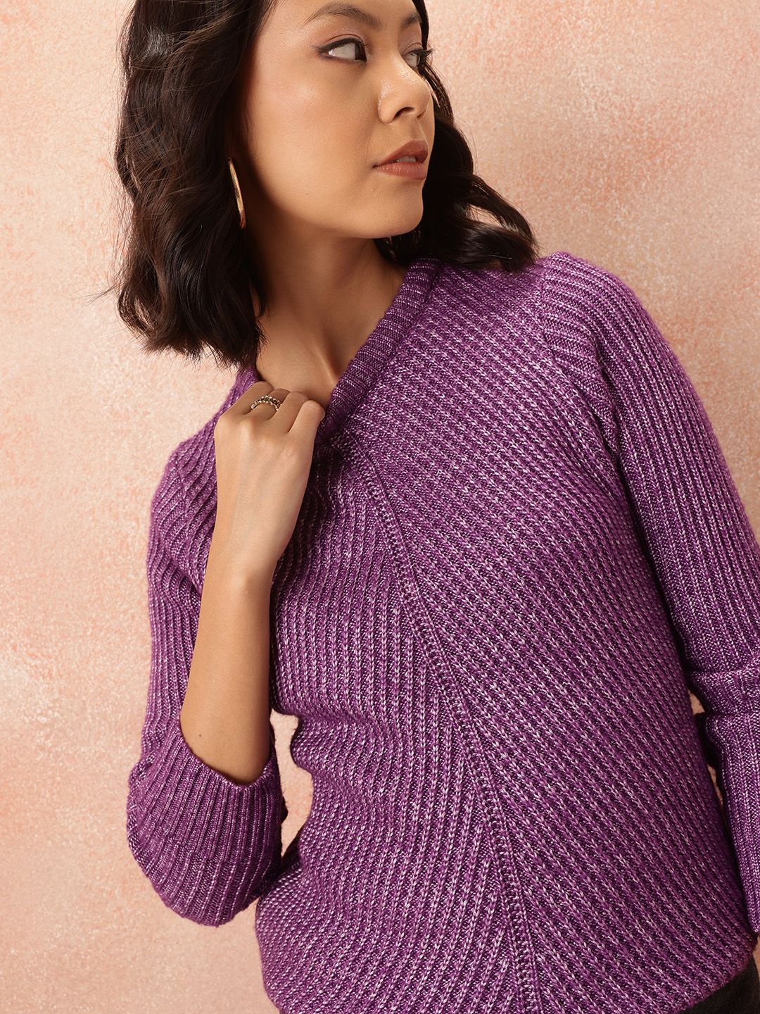 all about you Acrylic Ribbed Pullover