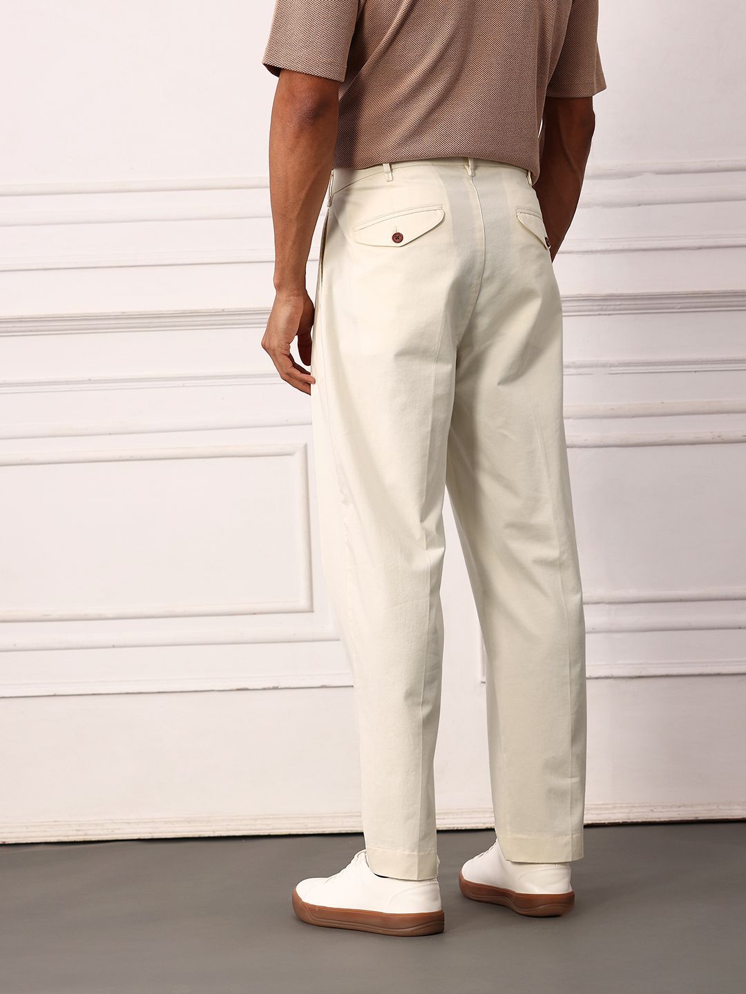 Mr Bowerbird Men Mid-Rise Liberal Fit Heritage Trousers
