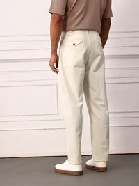 Mr Bowerbird Men Mid-Rise Liberal Fit Heritage Trousers