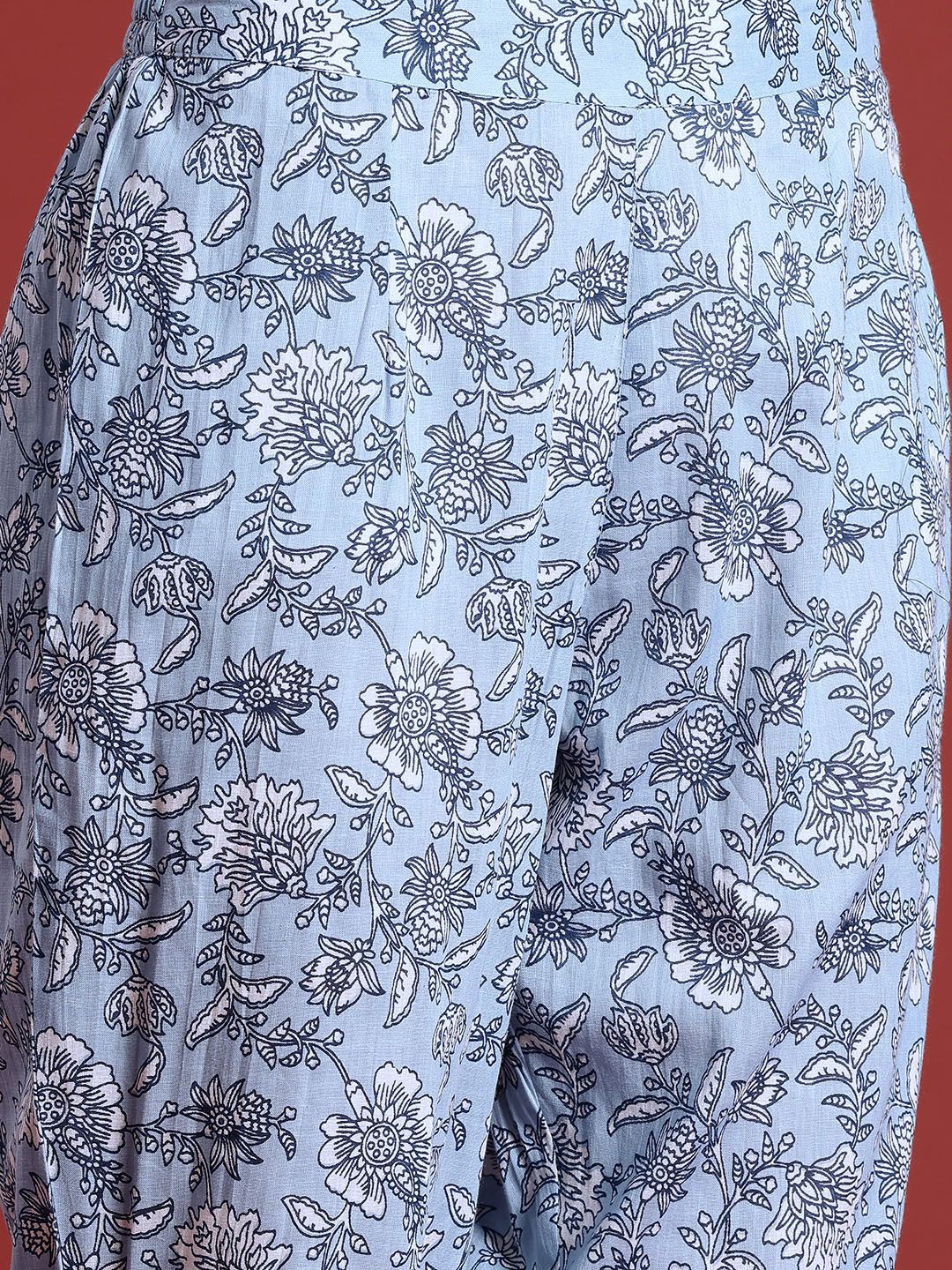 Anouk Printed Pure Cotton Kurta with Trousers & Dupatta