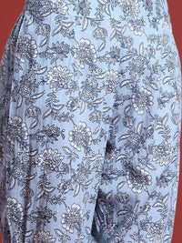 Anouk Printed Pure Cotton Kurta with Trousers & Dupatta