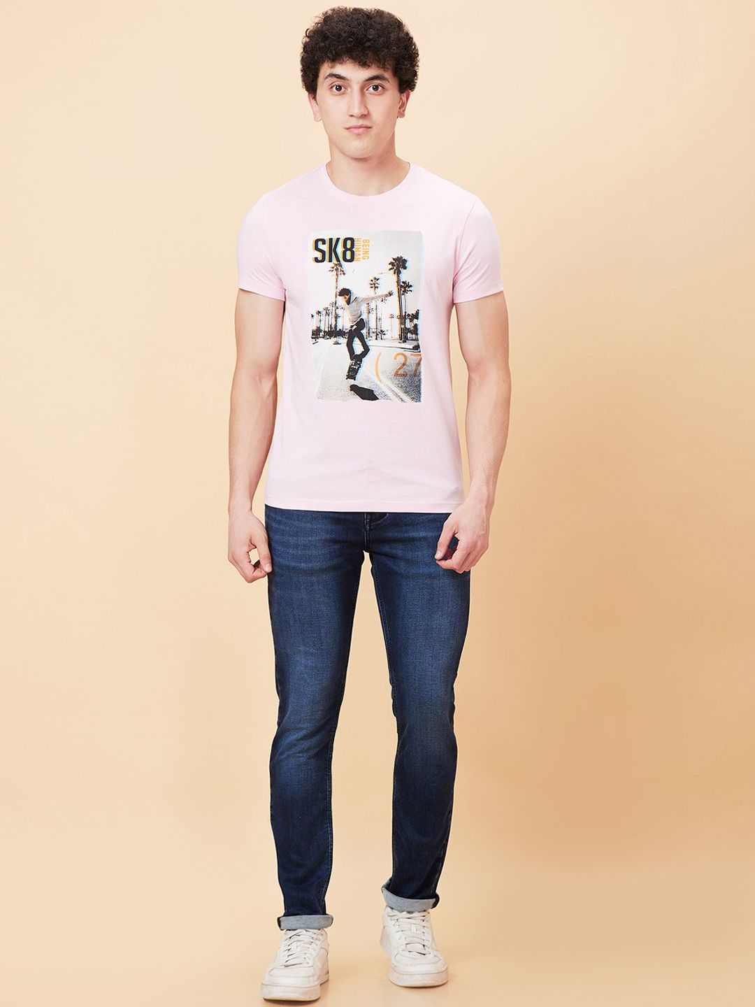 Being Human Men Slim Fit Heavy Fade Jeans