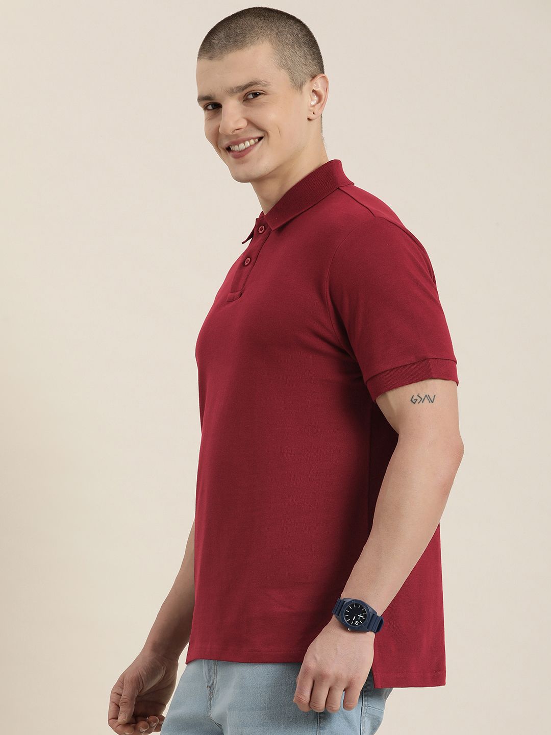 DILLINGER Men Polo Collar Pure Cotton T-shirt