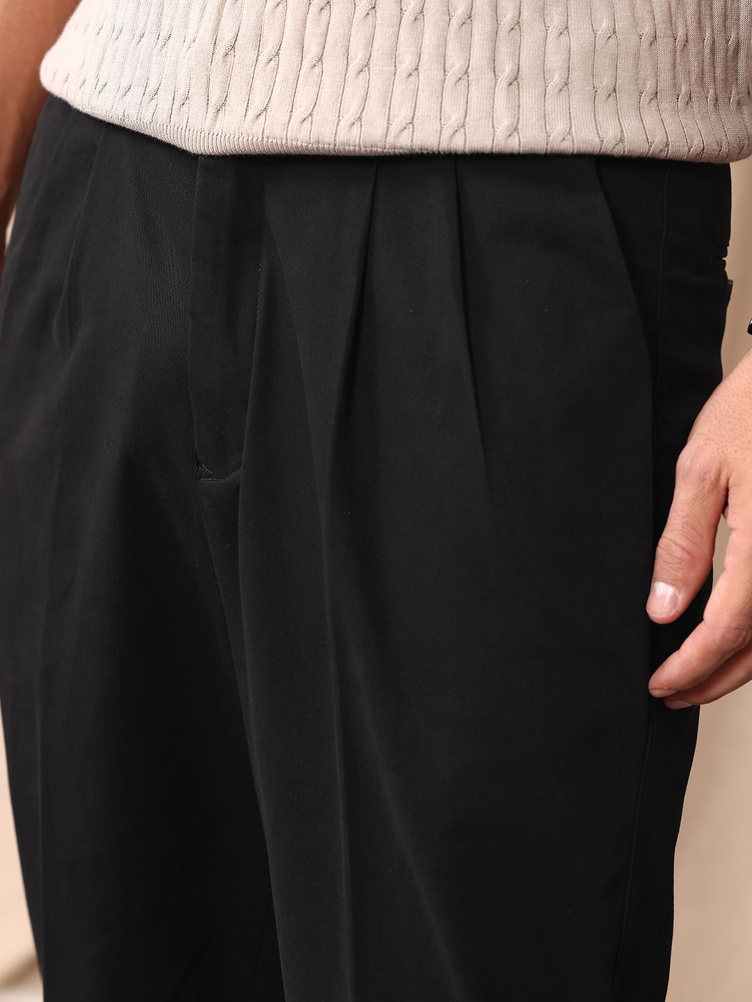 Mr Bowerbird Men Oversized Elephant Ankle Pleated Trousers