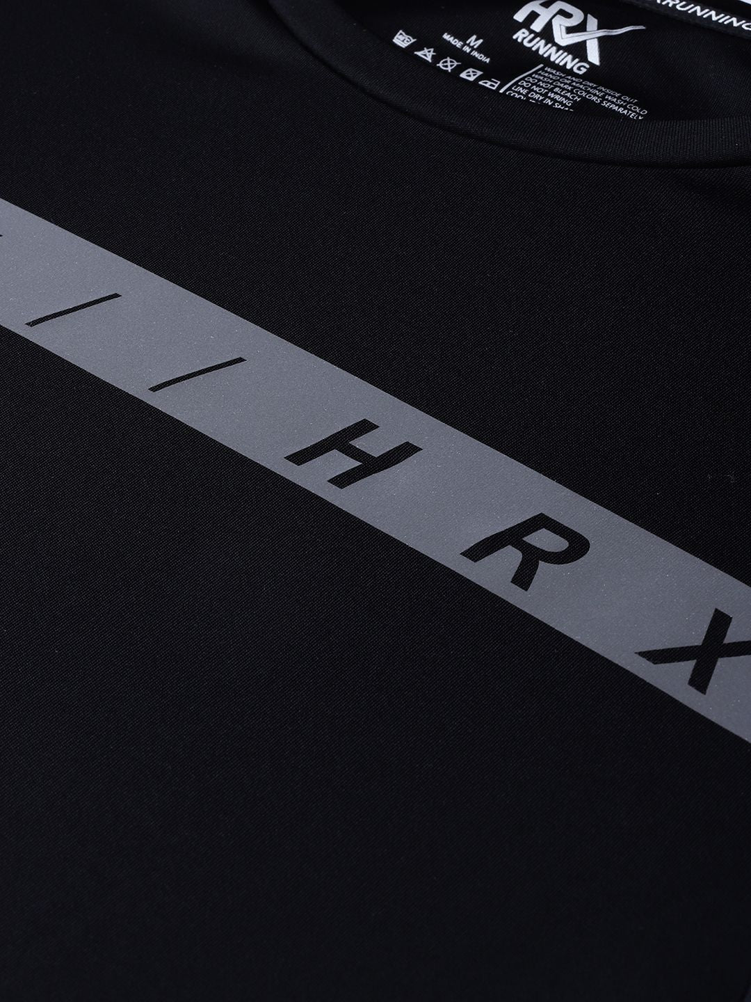 HRX by Hrithik Roshan Ultralyte Men Black Running T-shirt