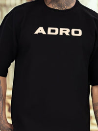 ADRO Graphic Printed Drop-Shoulder Sleeves Cotton Oversized T-shirt