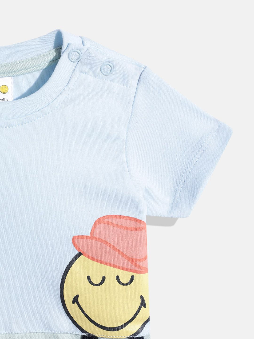 Moms Love Infant Boys Conversational Print Colourblocked Pure Cotton Clothing Set