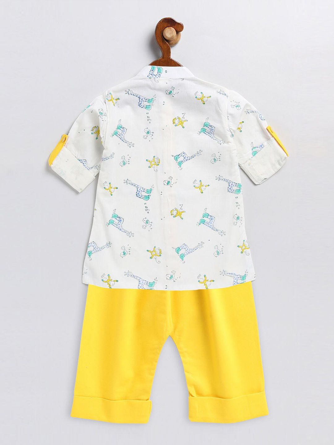VASTRAMAY Boys Quirky Printed Kurta with Pyjamas