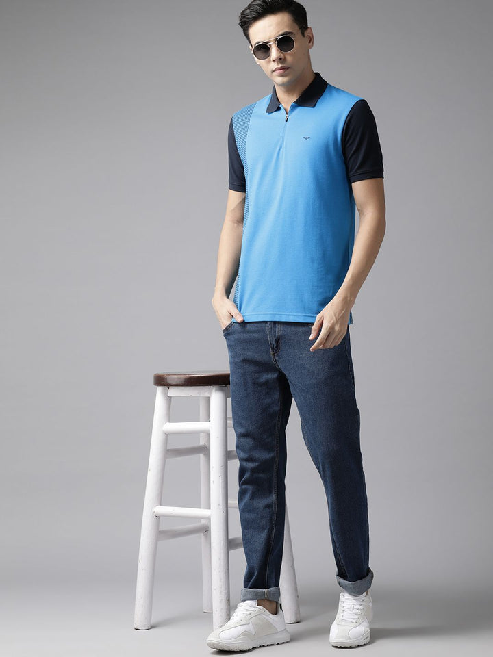 Park Avenue Men Polo Collar Slim Fit T-shirt