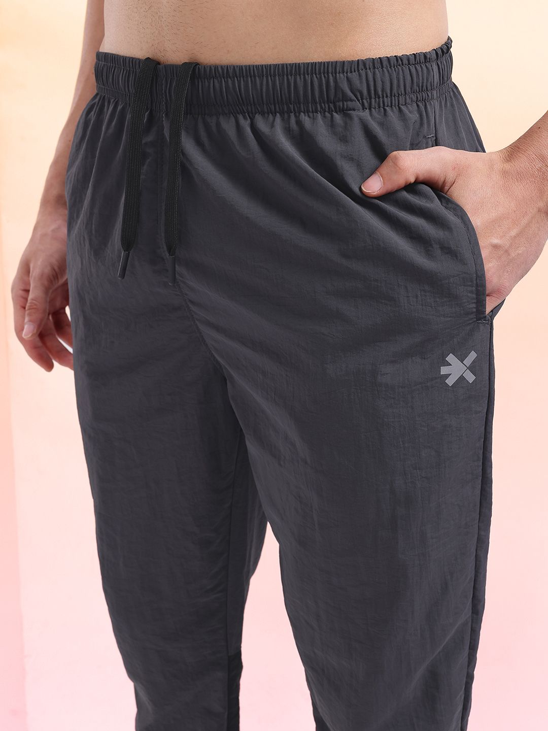 HRX by Hrithik Roshan Men Colourblocked Mid-Rise Rapid-Dry Running Track Pants