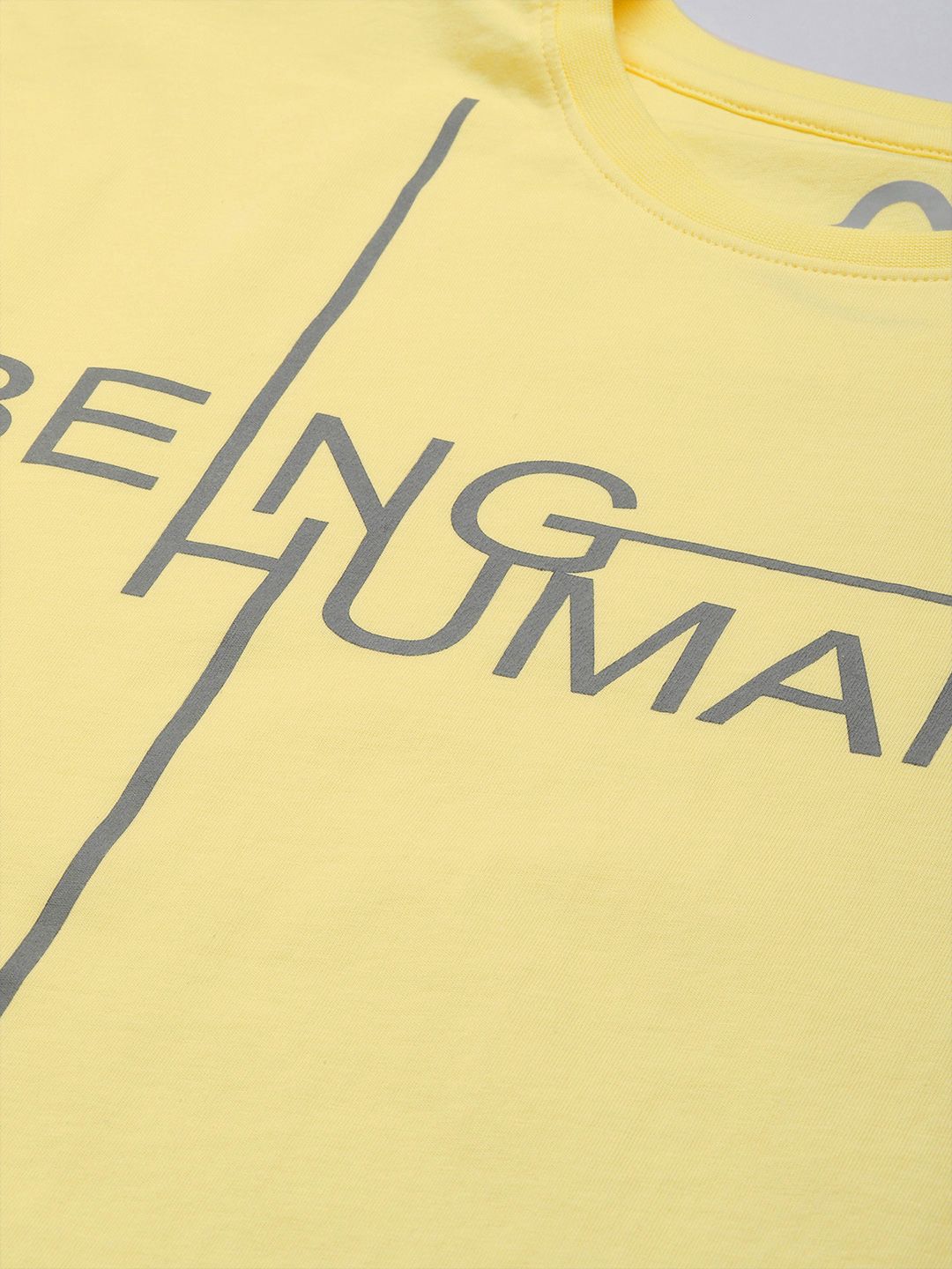 Being Human Brand Logo Printed Pure Cotton T-shirt