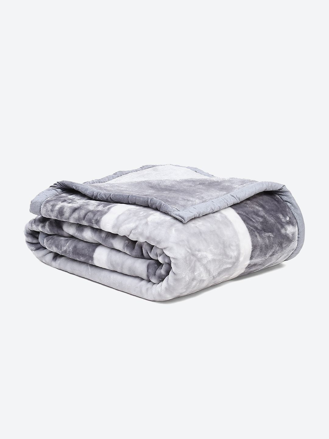 Monte Carlo Purple Abstract Printed Mild Winter 600 GSM Double Bed Blanket