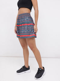 DressBerry Women Classic Fusion Floral Printed High-Rise Shorts