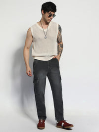 Urbano Fashion Men Heavy Fade Stretchable Jeans