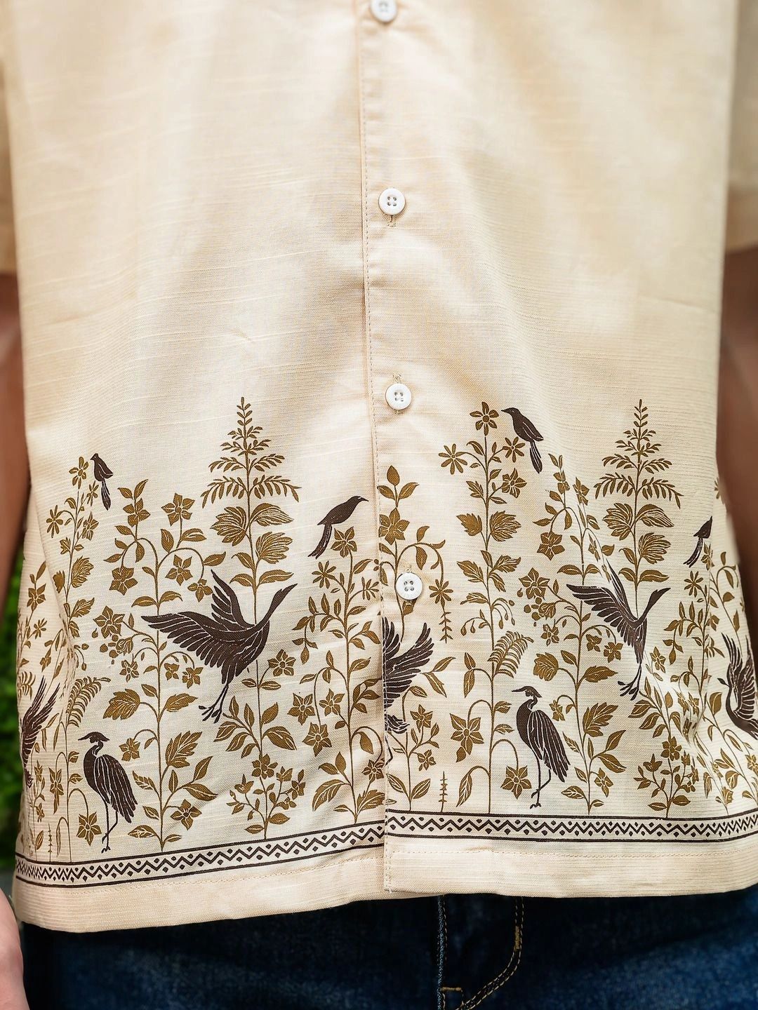 Eszett Men Classic Floral Printed Casual Shirt