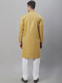 SOJANYA Motif Etnik Bercetak Kurta Lurus Dengan Churidar