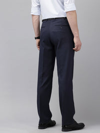 Park Avenue Men Textured Pleated Trousers