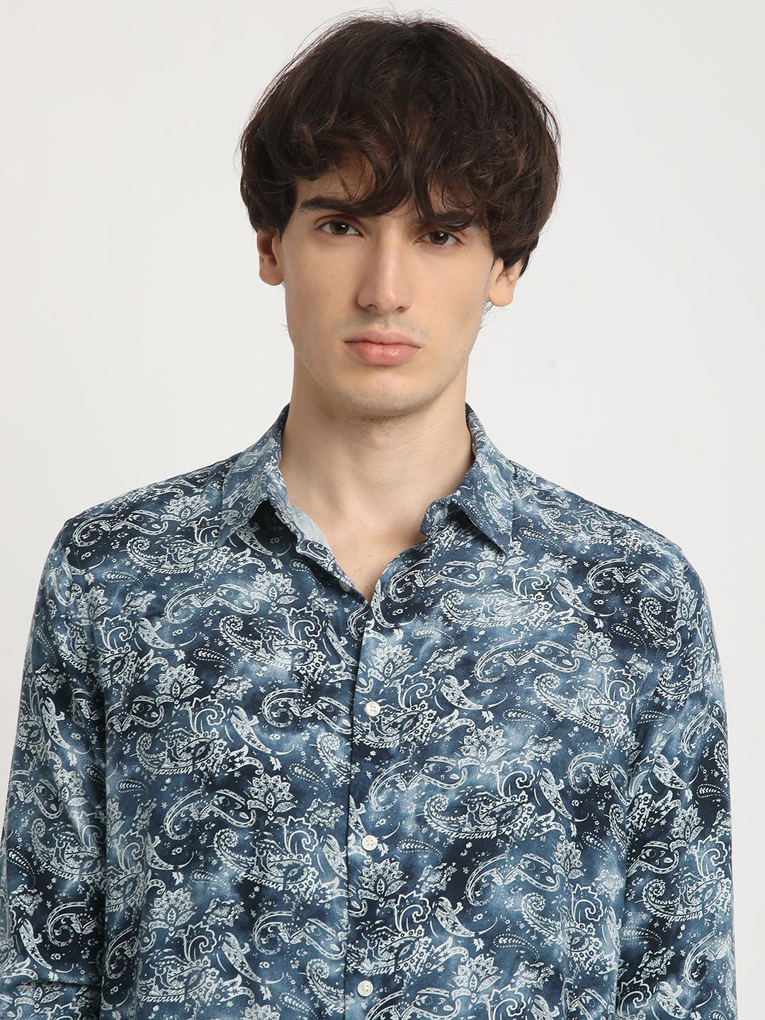 THE BEAR HOUSE Men Printed Slim Fit Casual Shirt