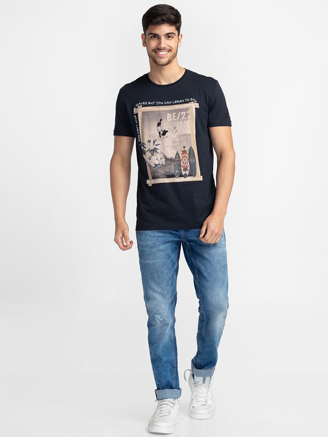 Being Human Graphic Printed Regular Fit T-shirt