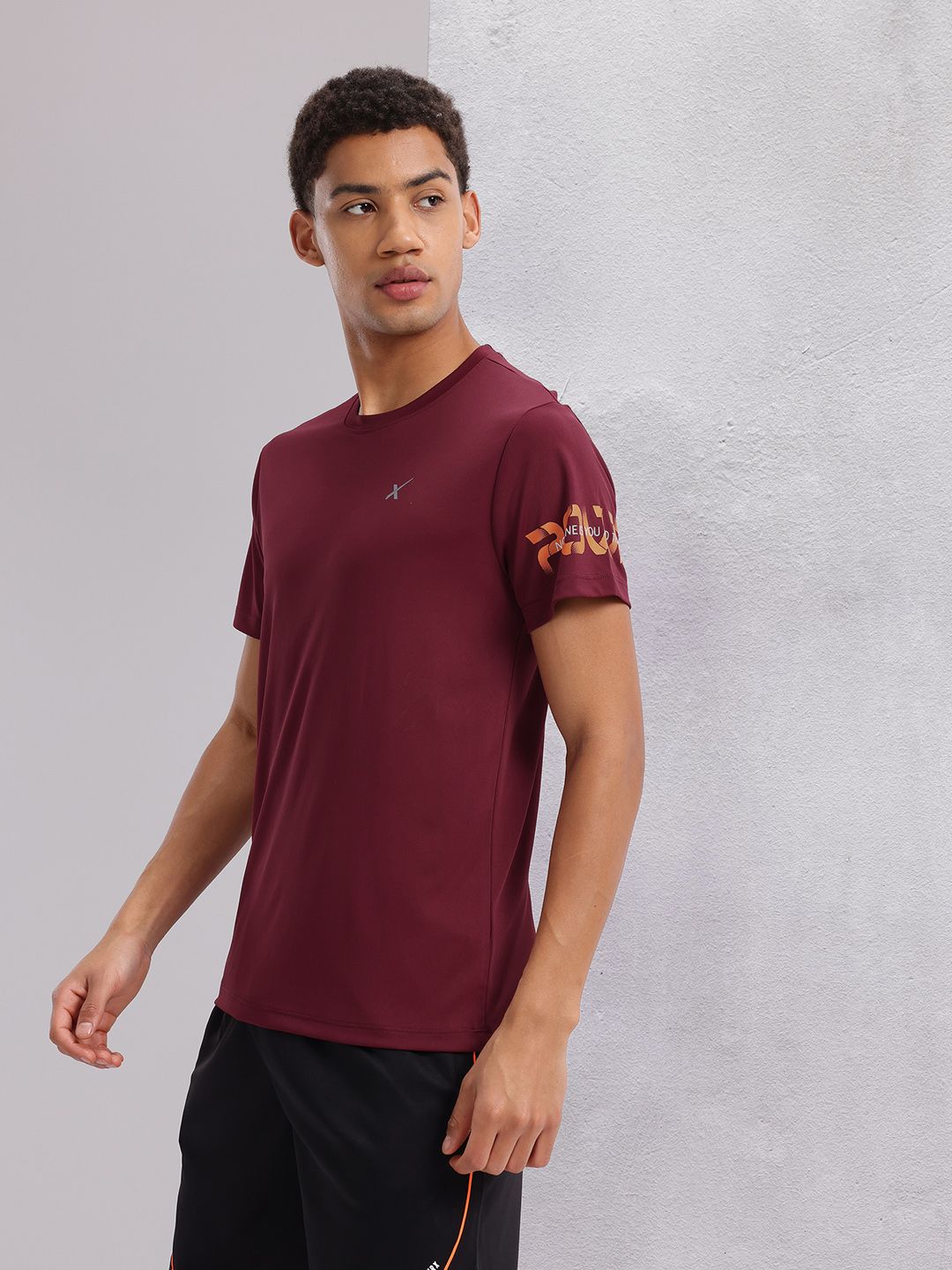 HRX by Hrithik Roshan Placement Print Training T-shirt