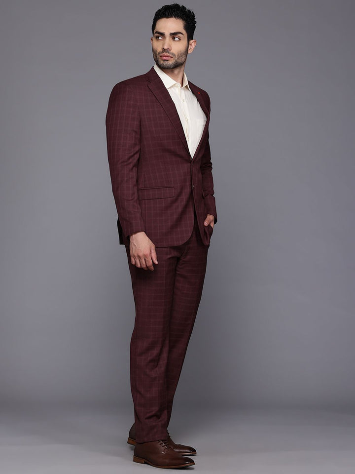 Raymond Creaseless Checked Contemporary Fit 2-Piece Formal Suit