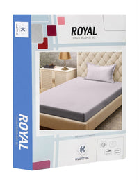 KLOTTHE Beige 300TC Single Bedsheet & 1 Pillow Covers
