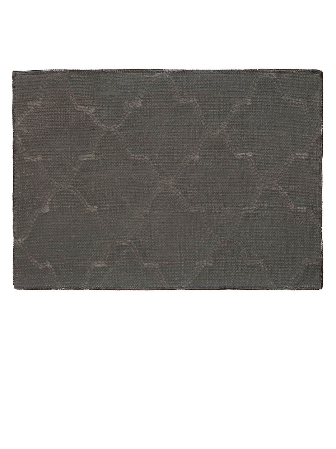 HOSTA HOMES Set Of 2 Coffee Brown & White Patterned Anti-Skid Doormats