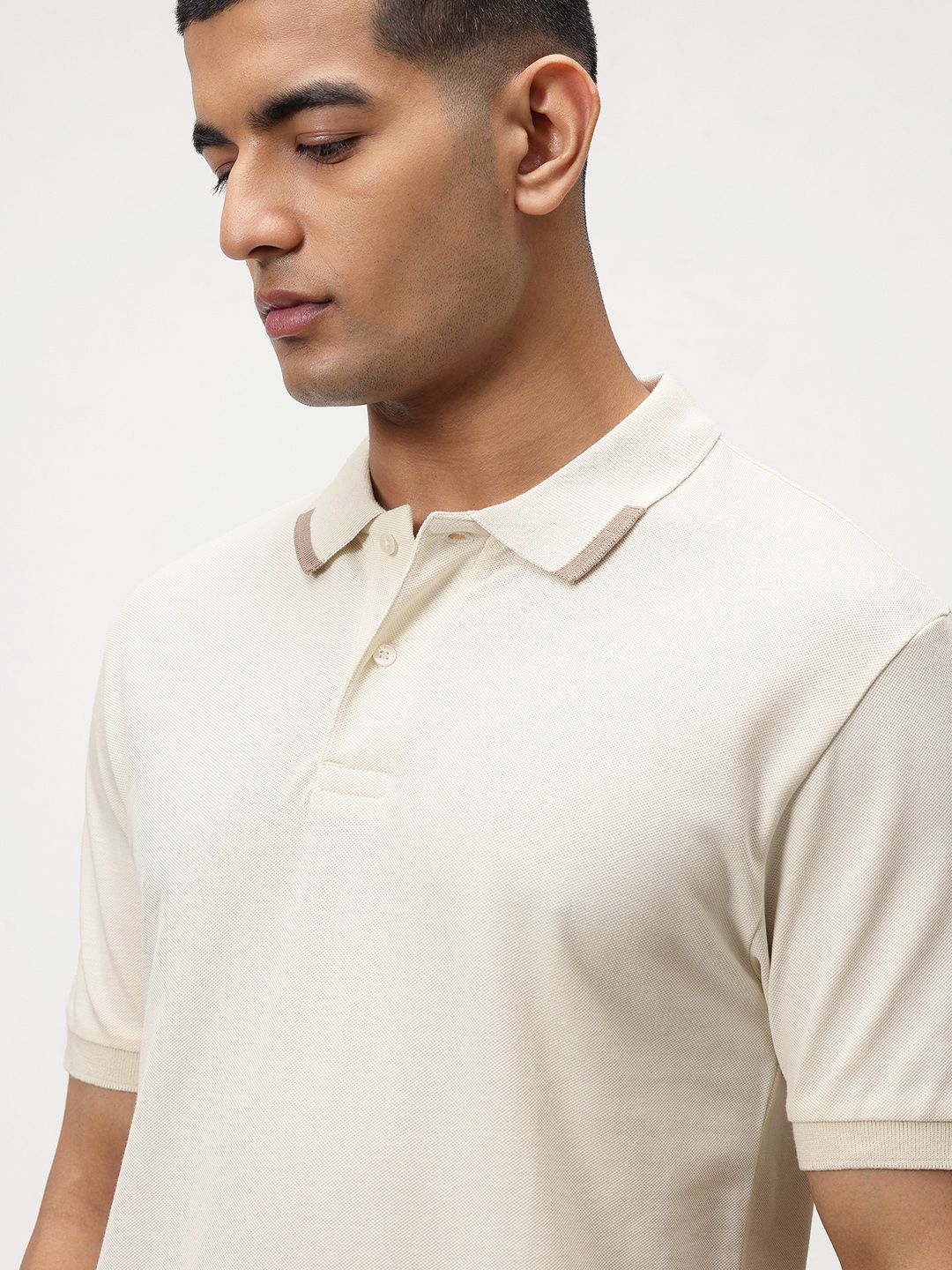 ether Polo Collar Organic Cotton T-shirt