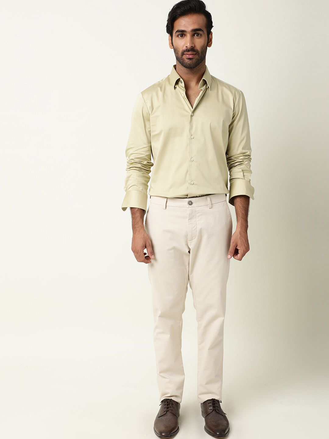 RARE RABBIT Men Como Slim Fit Formal Shirt
