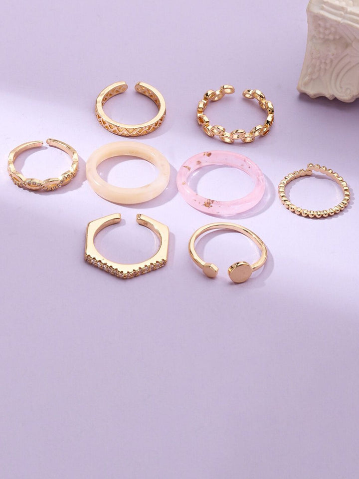 Set masin dari 8 cincin bergaya bandar