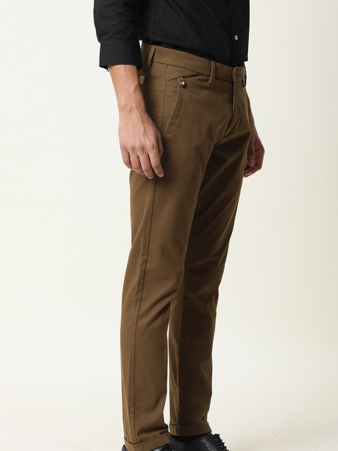 RARE RABBIT Men Aps Mid-Rise Slim Fit Trouser