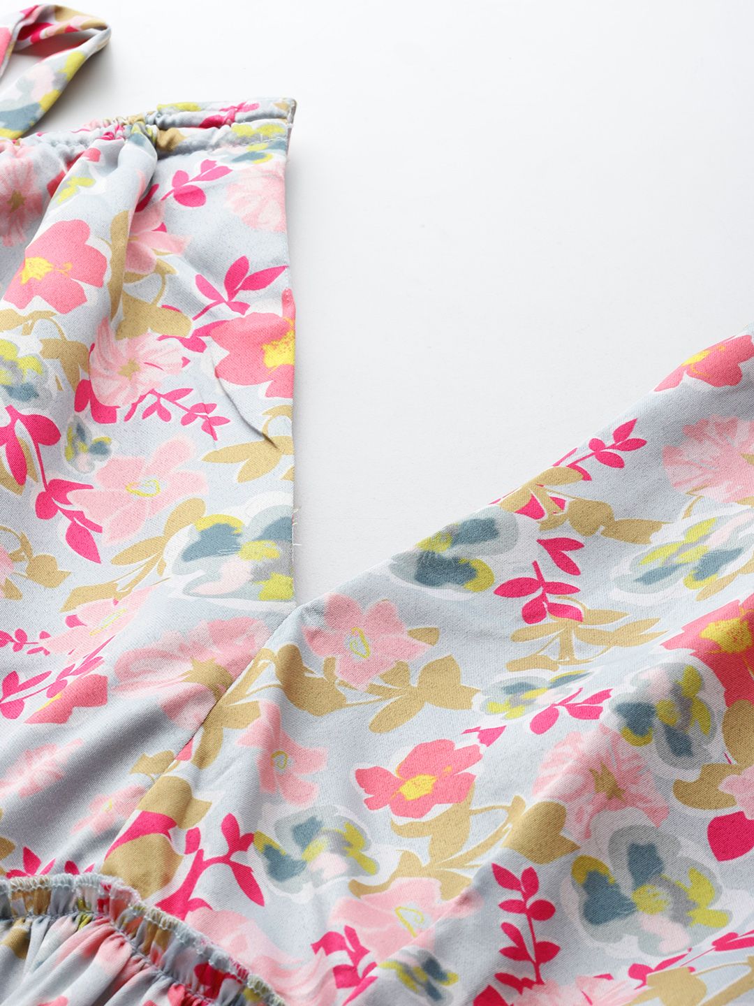 all about you Tie-Up Straps Floral Print Top
