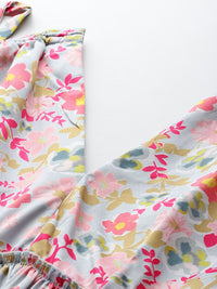 all about you Tie-Up Straps Floral Print Top