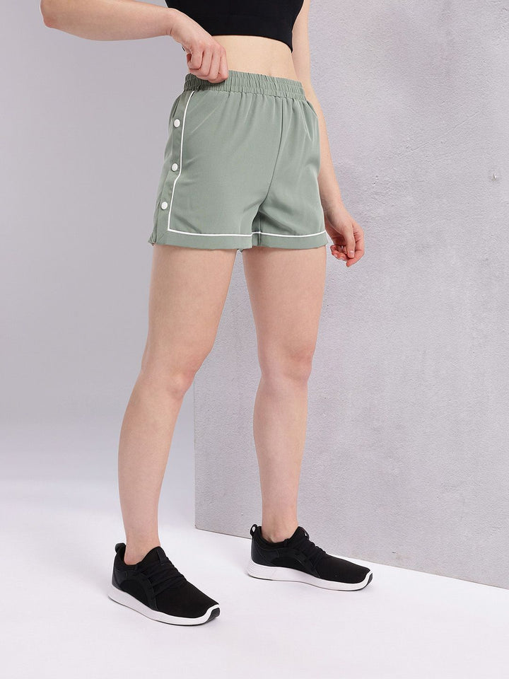 HRX by Hrithik Roshan Women Contrast Piping Running Shorts