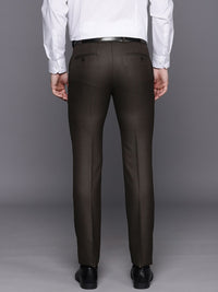 Raymond Men Textured Slim Fit Trousers