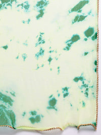Varanga Leheriya Printed Sequinned Kurta With Trousers & Dupatta