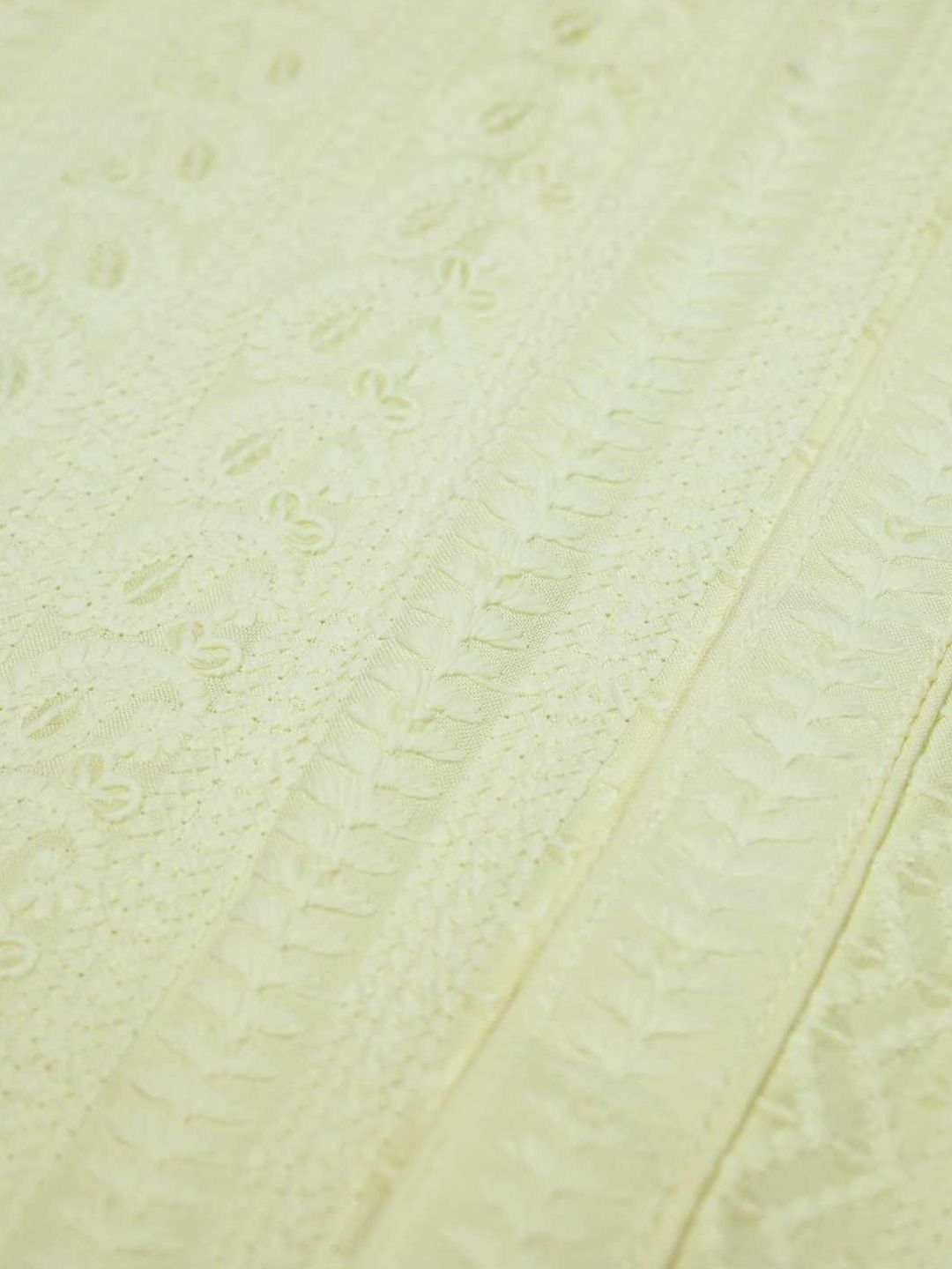 House of Chikankari Men Cream Rayon Sulam Kurta