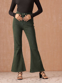 all about you Women Bootcut High-Rise Stretchable Jeans