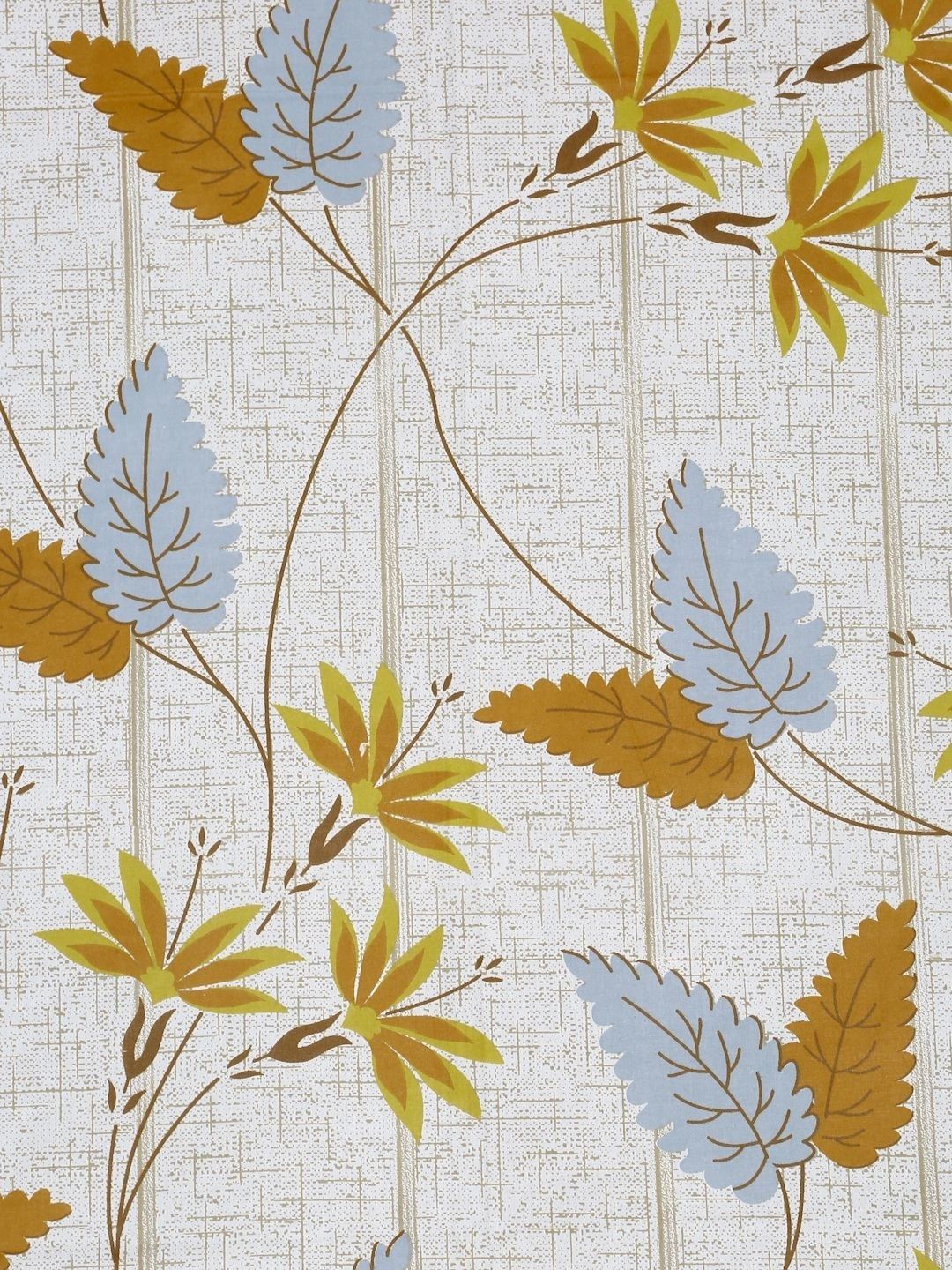 Moda Rapido X KLOTTHE Cream-Coloured & Yellow Floral 400 TC Single Bedsheet with 1 Pillow Covers