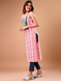 KALINI Women Printed Patchwork Kurta