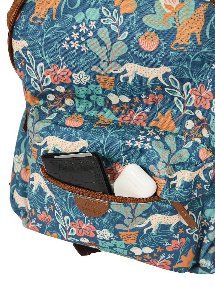TEAL BY CHUMBAK Women Up To 15 Inch Laptop Ergonomic Graphic Backpack