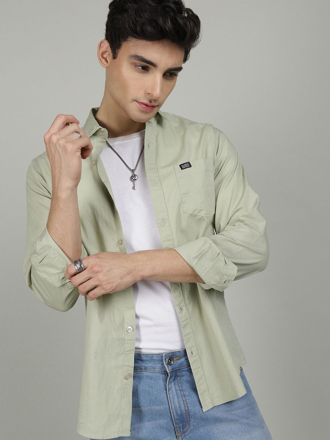 The Indian Garage Co Men Comfort Cotton Casual Shirt