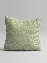 STITCHNEST Teal & Off White Set of 5 Ethnic Motifs Square Cushion Covers